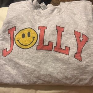 Gildan Gray Sweatshirt with Jolly Design